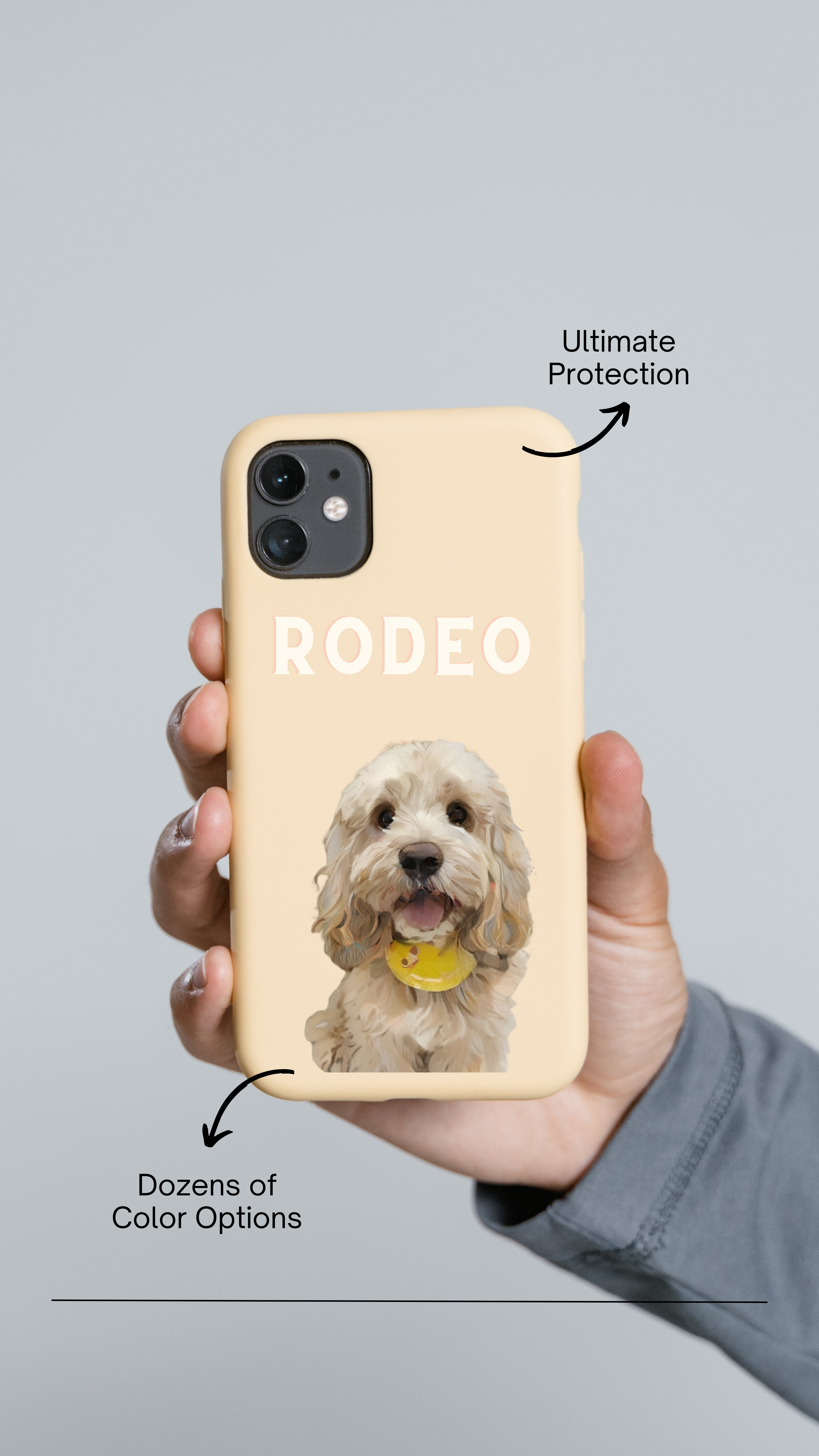 Personalized Name Pet Photo iPhone Case